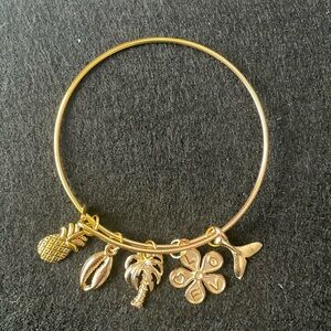 handmade bangle charm bracelet